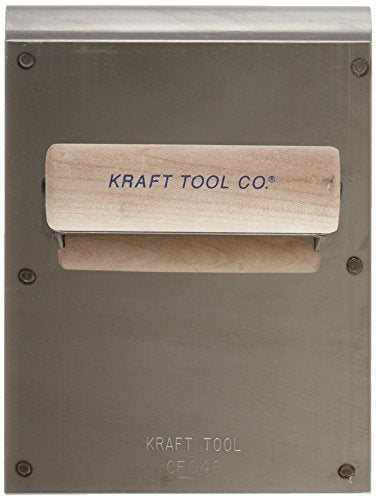 Kraft Tool Stainless Steel Hand Edger/Groover 1/2-Inch Radius with Wood Handle, 6 x 8-Inch on Sale