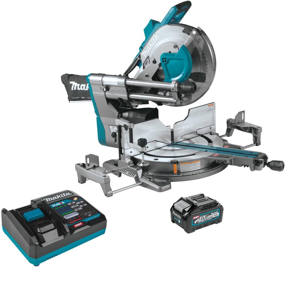 Makita 40V Max XGT (GSL04M1) 12 In. Dual-Bevel Sliding Compound Miter Saw Kit Online Sale