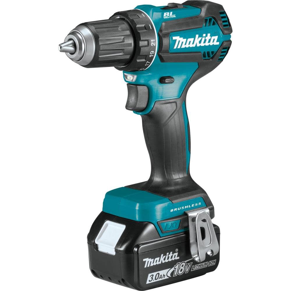 Makita 18V LXT (XFD131X2) Lithium-Ion Brushless Cordless 1/2 Inch Driver-Drill 3 Ah Kit with L.E.D Flashlight and 2 Batteries Online