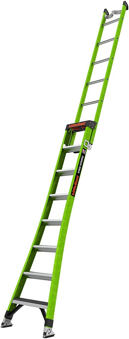 Little Giant Ladder Systems 13908-074 King Kombo 3-in-1 Ladder, 8 Ft, Green Online now