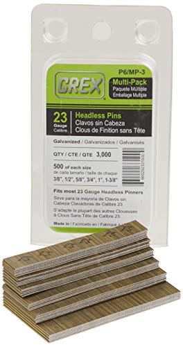 GREX P6/MP-3 23 Gauge Multi-Pack Headless Pins (3,000 per box) on Sale