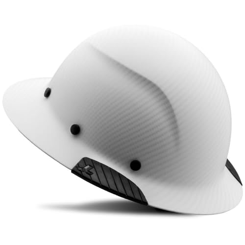LIFT DAX Full Brim Hard Hat, White Carbon Matte, Fiber Resin Construction HDF-24CWM Online Sale