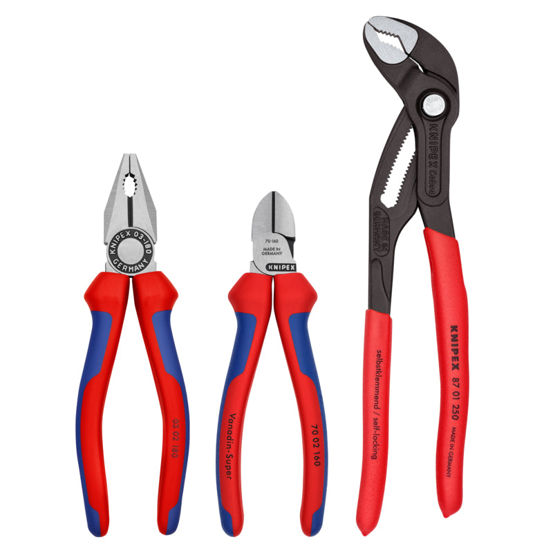 KNIPEX 3-Piece Bestseller Pliers Set in Plastic Deep Drawn Tray on Sale