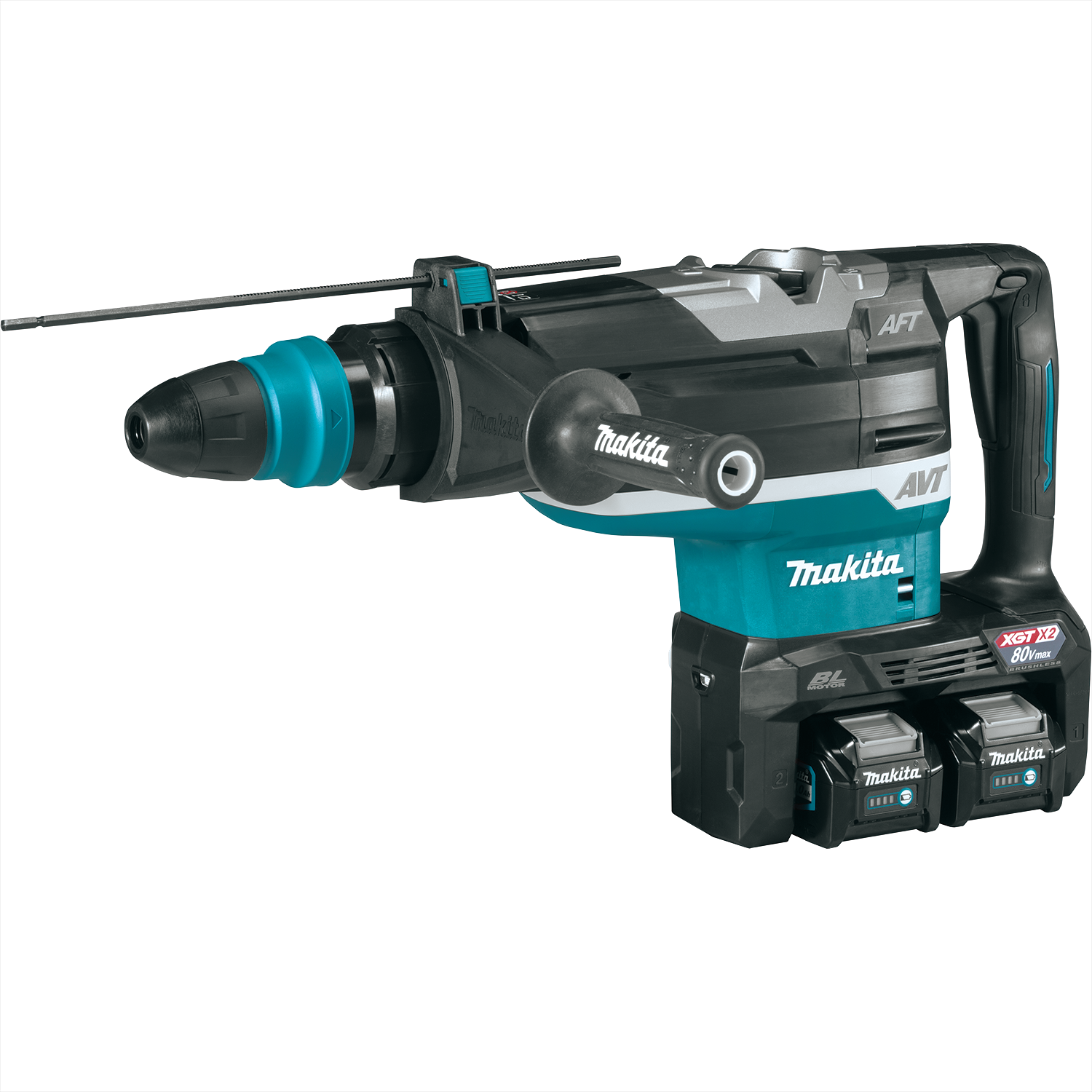 Makita (GRH06PM) 80V Max (40V Max X2) XGT Brushless 2 In. AVT Rotary Hammer Kit, accepts SDS-MAX bits, AFT, AWS Capable Online Hot Sale