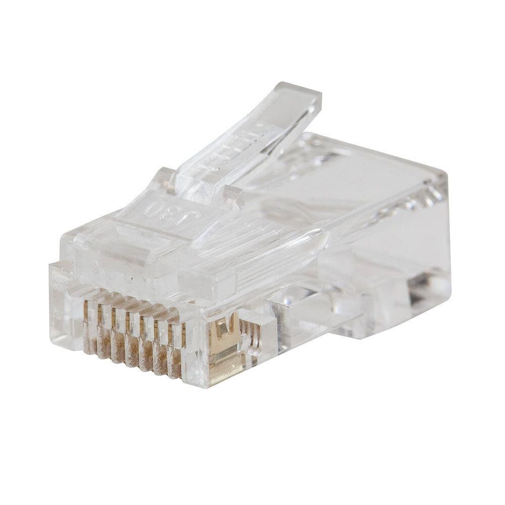 Klein Tools VDV826-763 Pass-Thru Modular Data Plug, RJ45 CAT6, Gold Plated, Pass Through Connectors 200-Pack Online Hot Sale