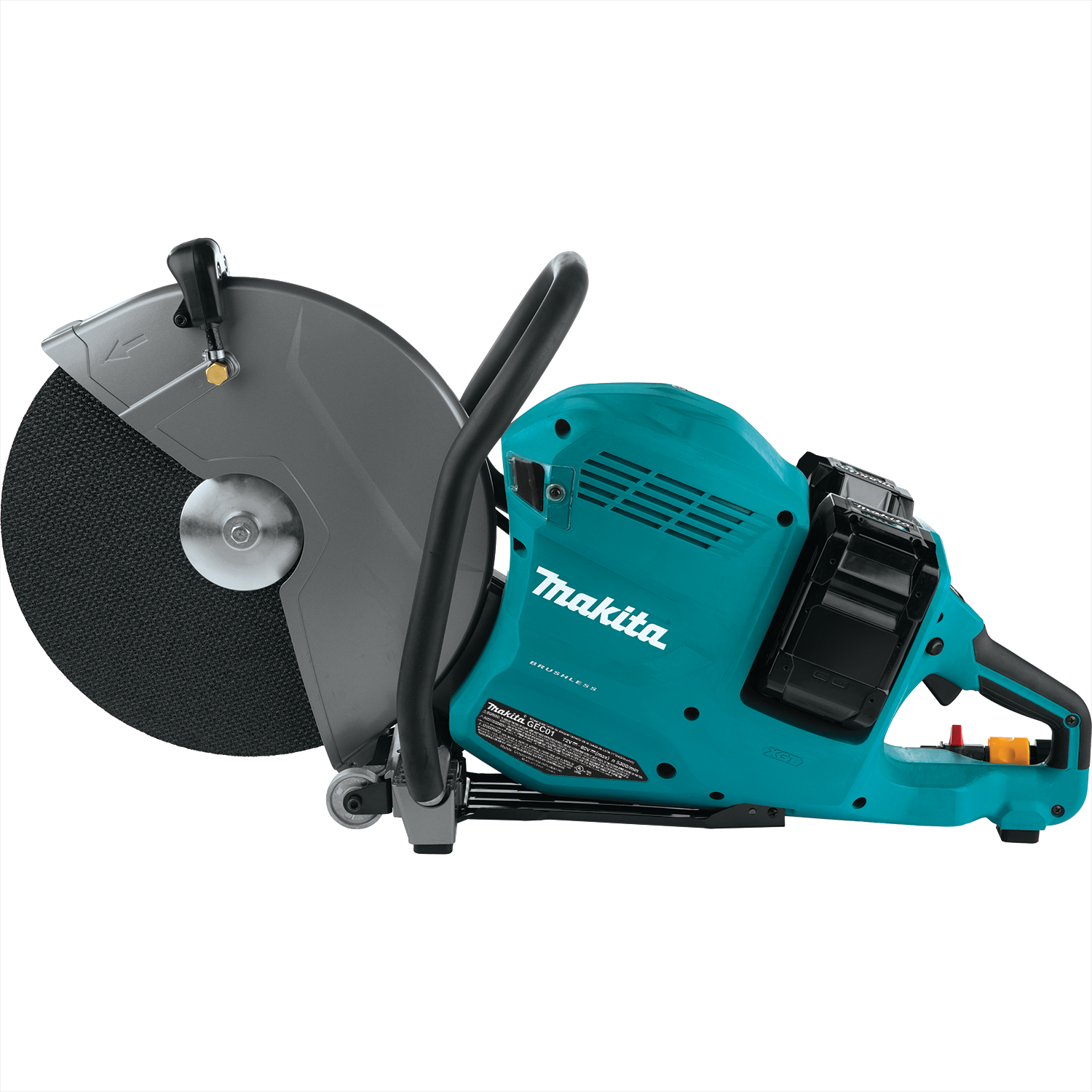 Makita 80V Max (40V Max X2) XGT GEC01PL4 Brushless 14 In. Power Cutter Kit with 4 Batteries, AFT, Electric Brake Sale