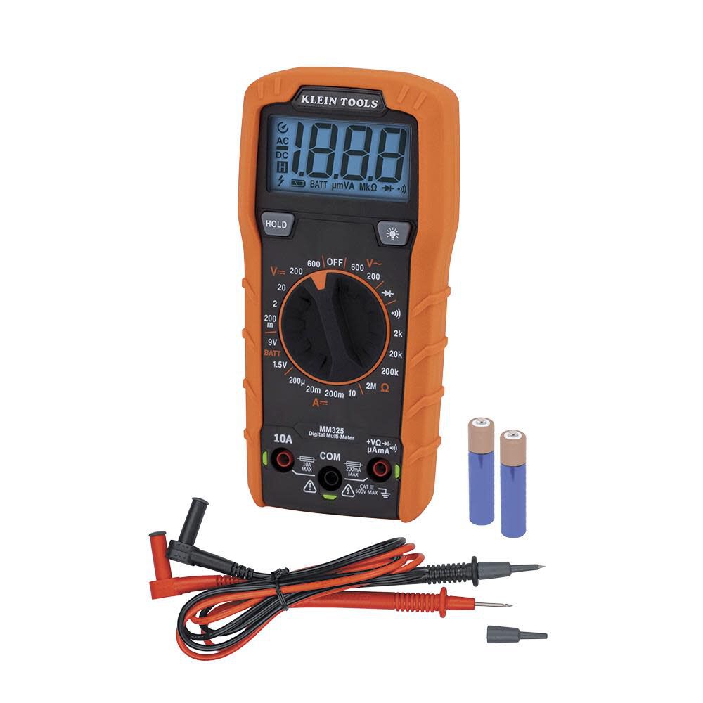 Klein Tools MM325 Multimeter, Digital Manual-Ranging 600V AC/DC Voltage Tester, Tests Batteries & NCVT1P Voltage Tester, Non-Contact Voltage Detector Pen, 50V to 1000V AC Fashion