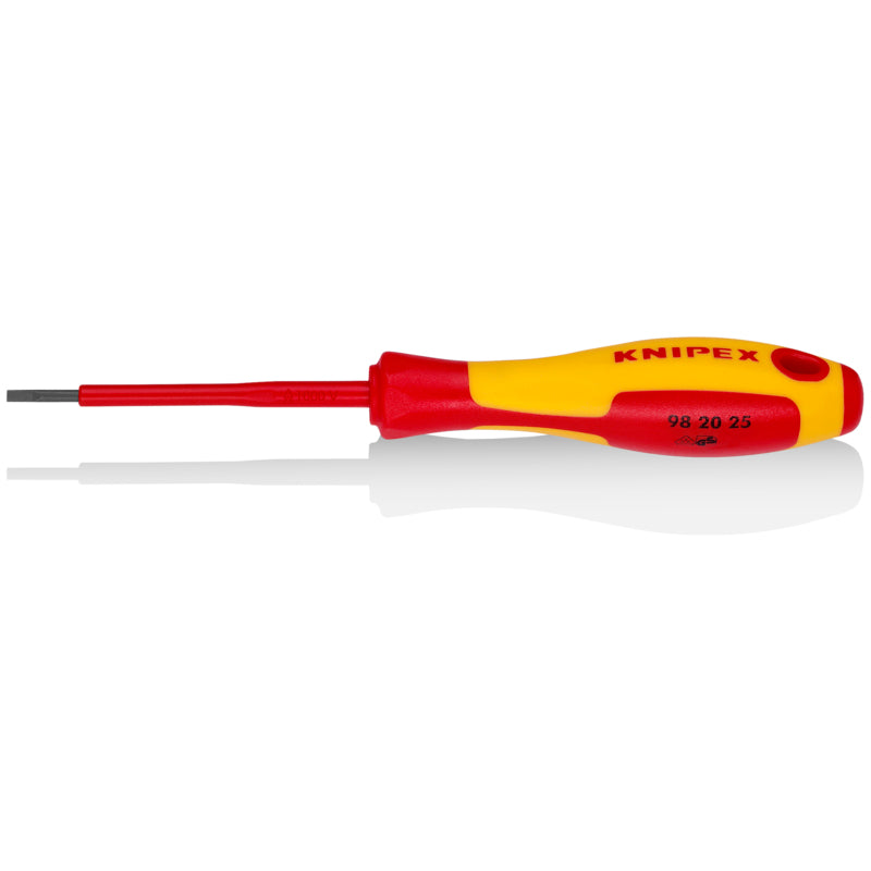 KNIPEX 3″ Slotted Screwdriver, 1000V Insulated, 3/32″ tip Online