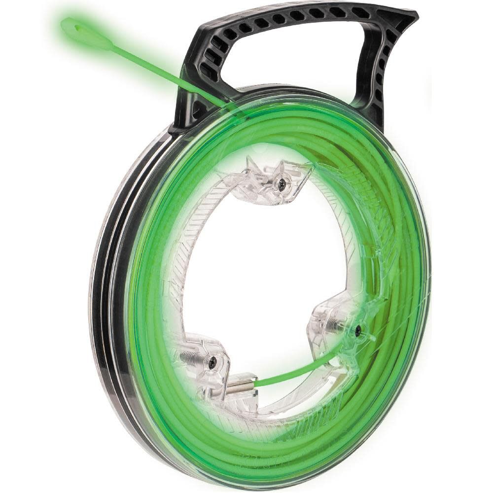 Klein Tools 50660 Glow In The Dark Fish Tape, Fiberglass with Nylon Tip and Stainless-Steel Connector for Fish Rod Attachments, 40-Foot Online Sale