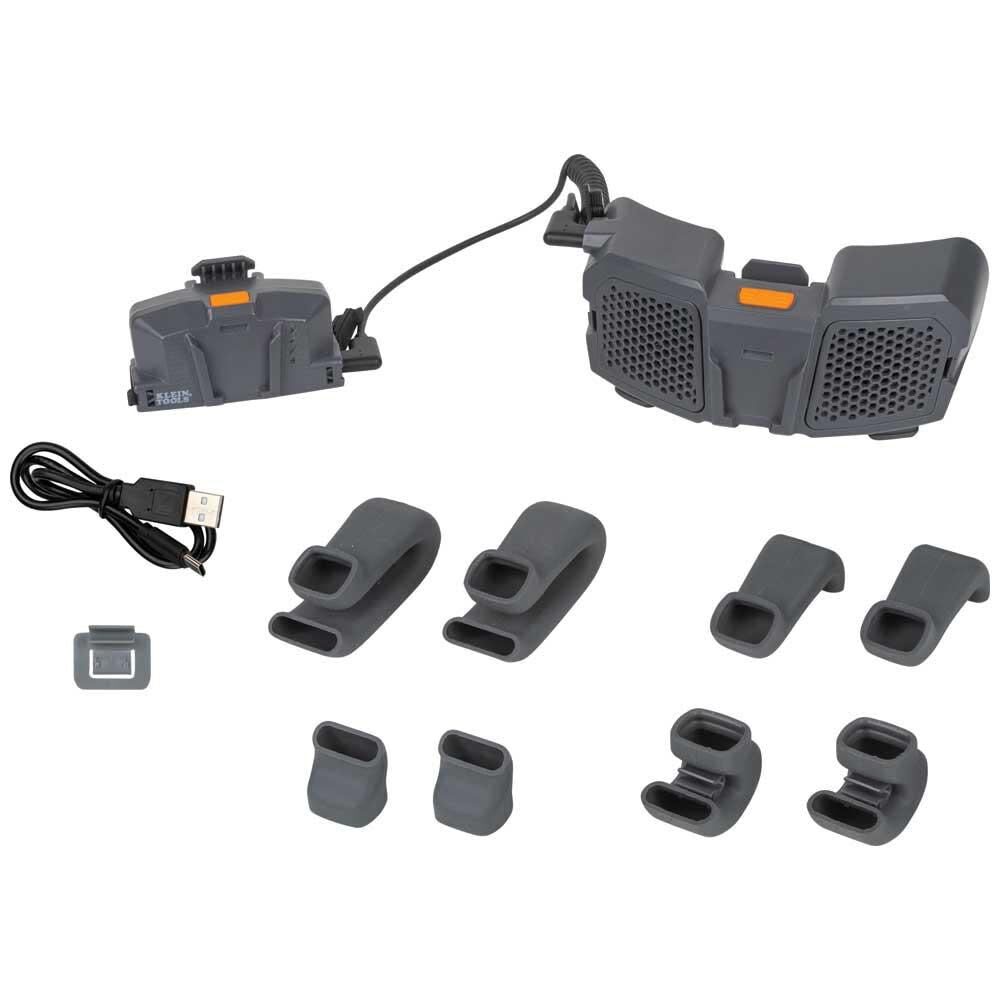 Klein Tools 60155 Portable Cooling Fan for Hard Hats and Safety Helmets, Powered by USB Rechargeable Battery to Cool Head, Neck, and Face Online