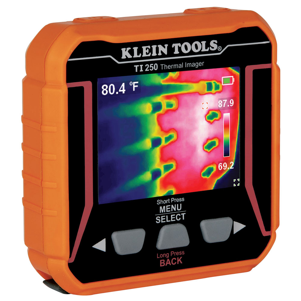 Klein Tools TI250 Rechargeable Thermal Imaging Camera, Camera Displays Over 10,000 Pixels with 3 Color Palettes, High / Low Temperature Points Sale