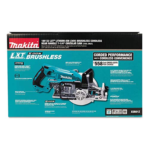 Makita XSR01Z 36V (18V X2) LXT Brushless Rear Handle 7-1/4″ Circular Saw, Tool Only Sale