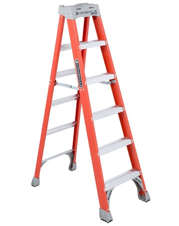 Louisville Ladder 6-Foot Fiberglass Step Ladder, 300-Pound Capacity Fashion