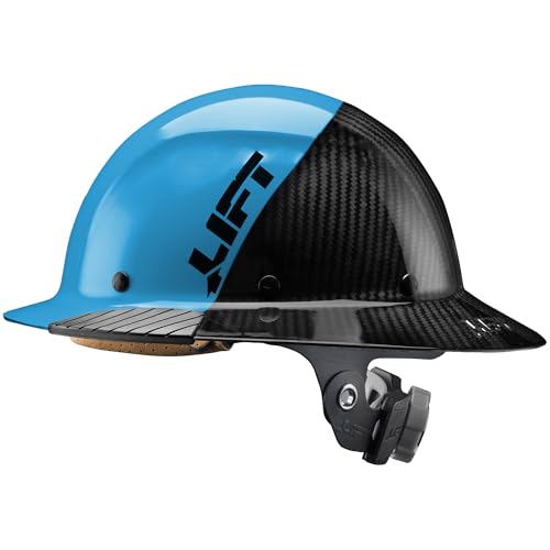 Lift Safety Carbon Fiber DAX Full Brim Hard Hat, Blue/Black Supply