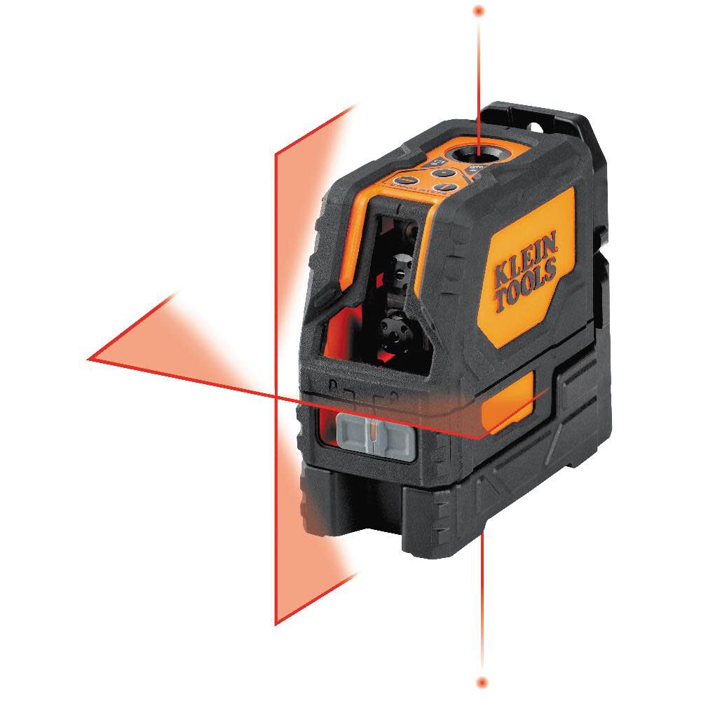 Klein Tools 93LCLS Laser Level, Self Leveling, Cross Line Level with Plumb Spot and Magnetic Mounting Clamp Supply