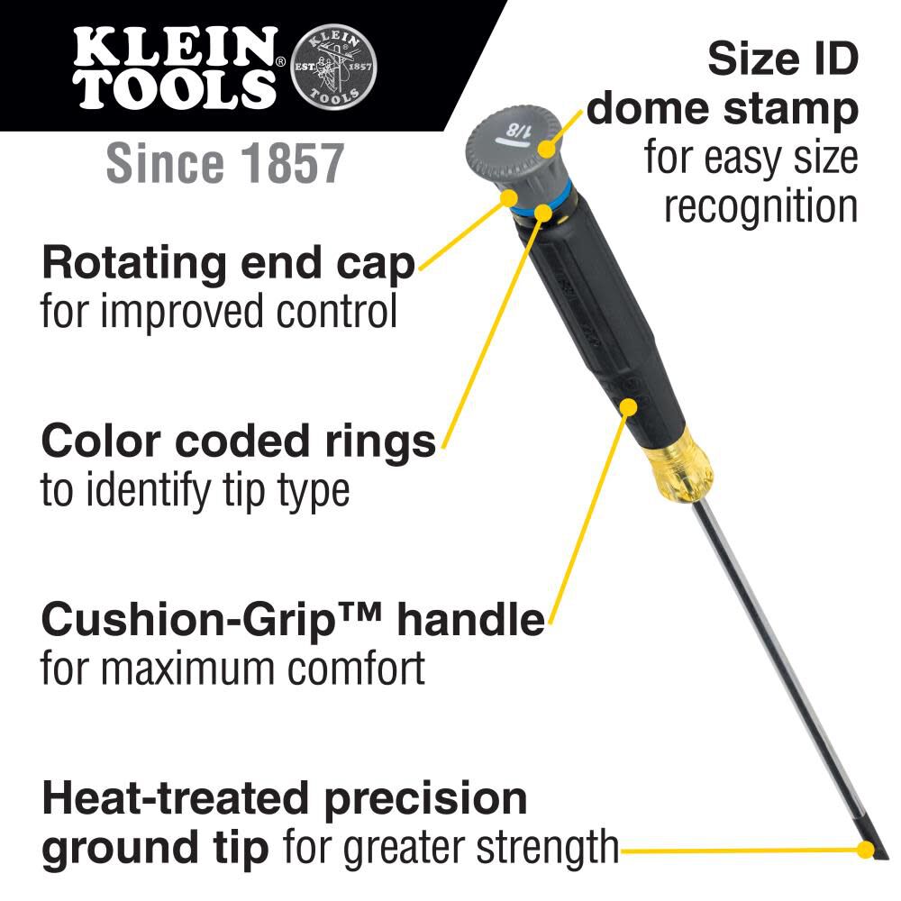 Klein Tools 85615 Mini Precision Screwdriver Set, 4-Piece Phillips and Slotted Set, Ideal for Electronics, Small Appliances, Terminal Blocks Online Hot Sale