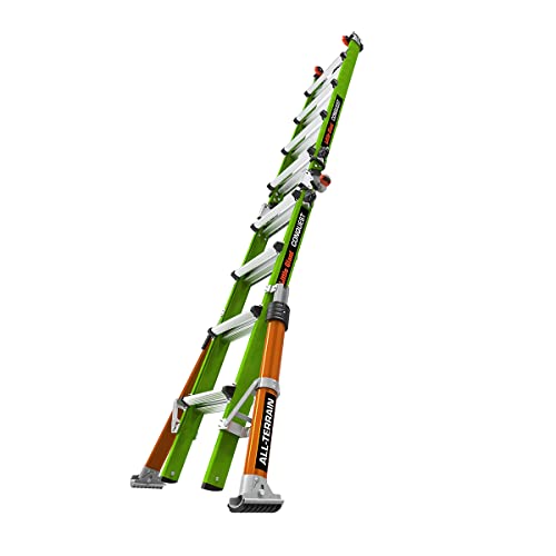 Little Giant Ladder Systems Conquest 2.0 All-Terrain, M17, 17ft, Multi-Position Ladder with Adjustable Outriggers, Fiberglass, Type 1A, 300 lbs Weight Rating, (17107-001) Hot on Sale