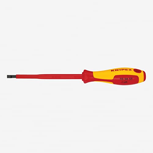 Knipex – Slotted Screwdriver, 5″-1000V Insulated, 7/32″ tip (982055) Online Hot Sale