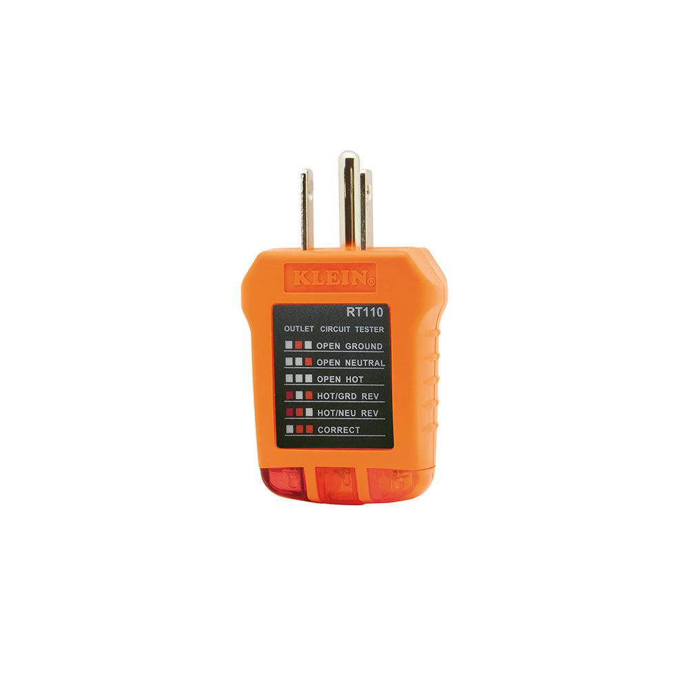 Klein Tools RT110 Outlet Tester, AC Electrical Receptacle Tester for North American Outlets Sale