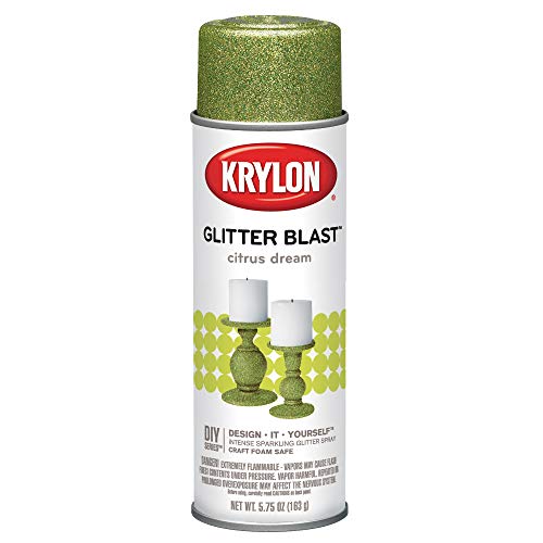 Krylon Glitter Blast Glitter Spray Paint for Craft Projects, Citrus Dream Green, 5.75 oz Online now
