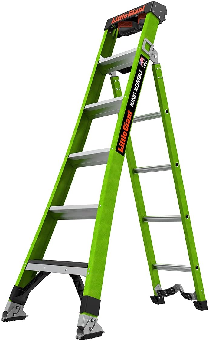 Little Giant Ladder Systems 13906-071 King Kombo 3-in-1 Ladder, 6 Ft, Green Online