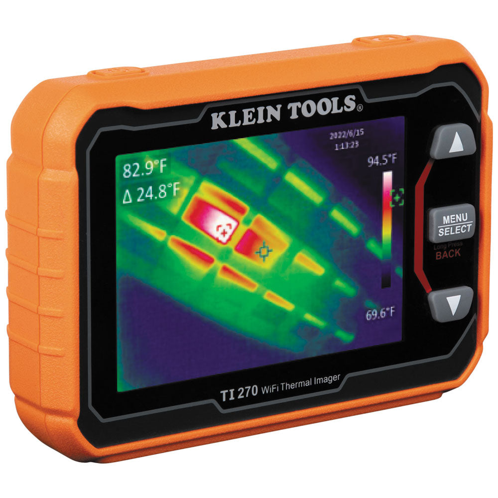 Klein Tools TI270 Rechargeable Thermal Imaging Camera, Over 10000 Pixels, Wi-Fi Data Transfer, 3 Palettes, High / Low Temperature Points Sale