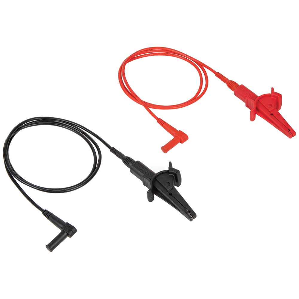 Klein Tools 69381 Alligator Clip Test Leads, Heavy-Duty Replacement Meter Leads, for All Meters Using Banana Plug Meter Leads, 3-Foot Fashion