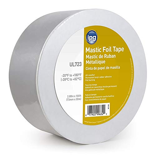 Intertape Polymer Group MF3100 ALF Butyl Mastic Foil Tape, 2.88″ Width, 100′ Length, Single Roll, Silver on Sale