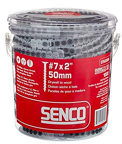 Senco Duraspin #7 by 2″ Drywall to Wood Collated Screw (1, 000 per Box) Hot on Sale