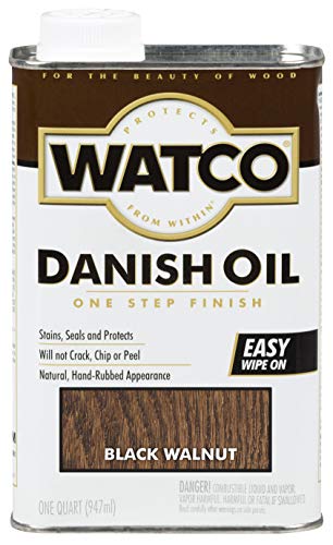 Watco 65341 Danish Oil Wood Finish, Quart, Black Walnut on Sale