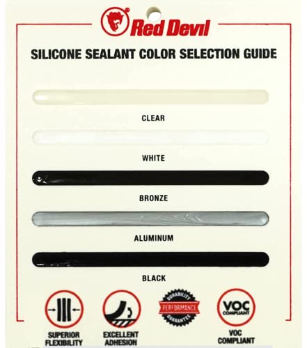 Red Devil 08166I RD PRO Industrial Grade RTV 100% Silicone Weather-Resistant Sealant, 10.1 oz. Tube, Black, 1-Pack Fashion