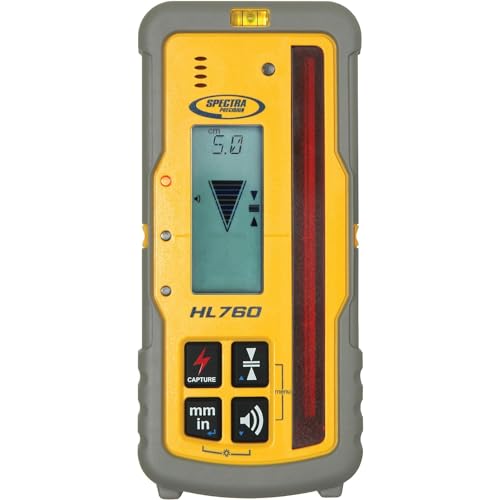 Spectra Precision HL760 Laser Level Receiver, Front and Back LCD Displays, Digital Readouts, Select Units of Measure, Waterproof Online Hot Sale