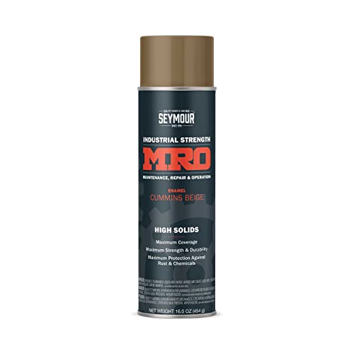 SEYMOUR 620-1447 Industrial MRO High Solids Spray Paint, Cummins Beige, 16 Fl Oz (Pack of 1) Sale