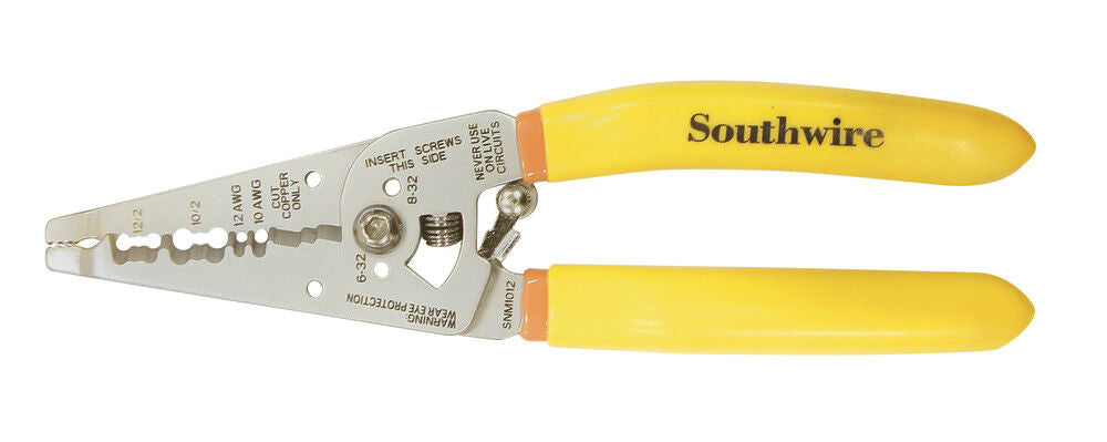 Southwire 10-12 AWG Ergonomic Handles NM Cable Wire Stripper/Cutter Hot on Sale