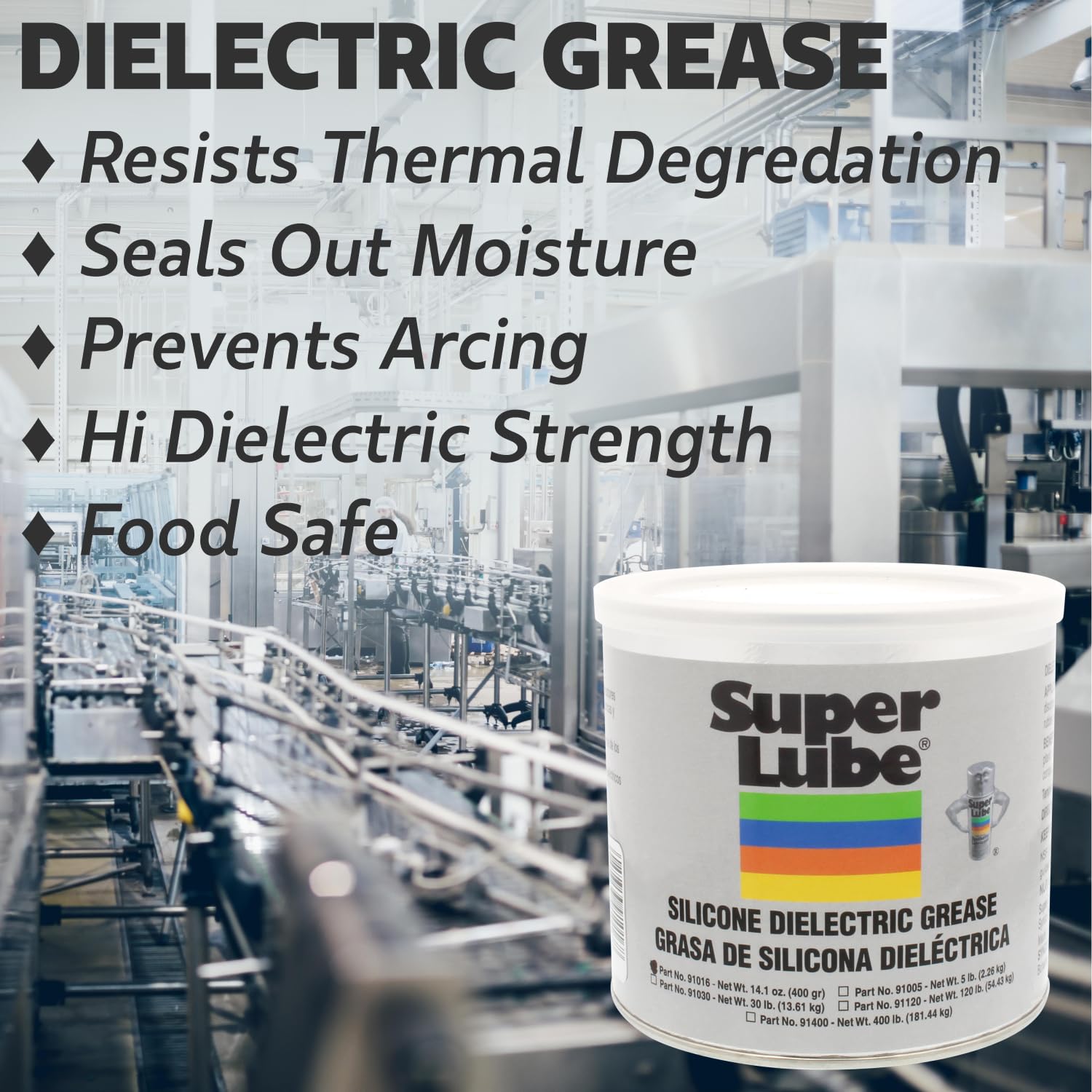 Super Lube Silicone Dielectric & Vacuum Grease Non-Curing Compound (Translucent White, 14.1oz/400g Canister) Online