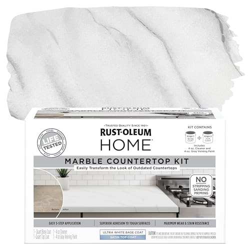 Rust-Oleum 384964 Home Marble Countertop Coating Kit, 72 fl oz, White Online Hot Sale