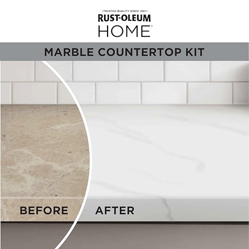 Rust-Oleum 384964 Home Marble Countertop Coating Kit, 72 fl oz, White Online Hot Sale