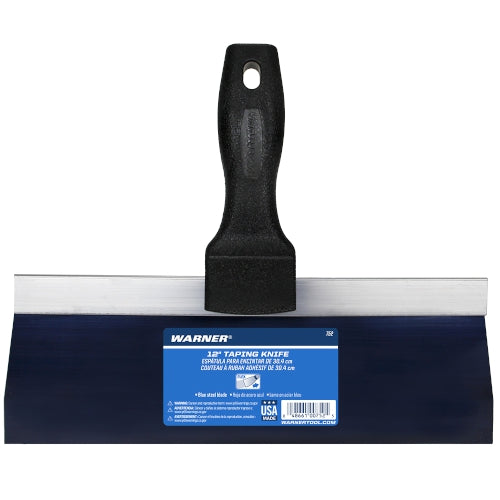 Warner 12″ Blue Steel Drywall Taping Knife with Plastic Handle Online Hot Sale