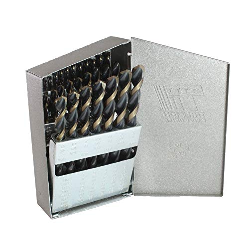 Triumph Twist Drill Co. 099856 T17HD Size Ranger 1/16-Inch-1/2-Inch by 64ths High Speed Steel Drill Set, Black and Bronze Oxide Coated, 1-Pack Sale