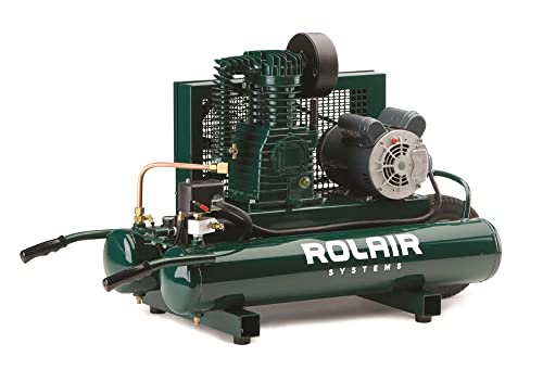 Rolair 9-Gallon Twin Tank Compressor with Dual Controls Fashion