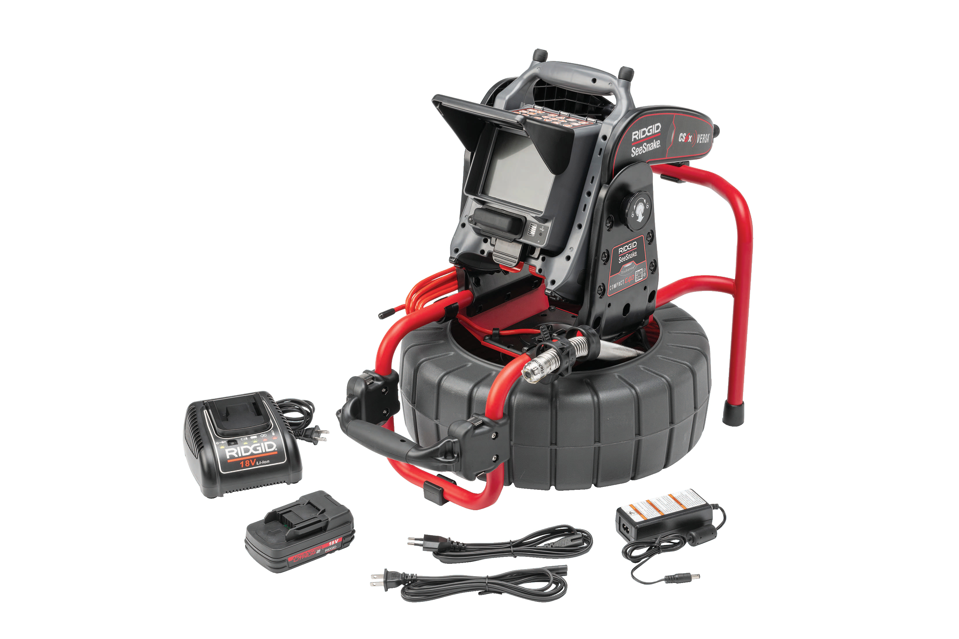 Model C40 SeeSnake Compact C40 System, includes CS6x VERSA Digital Recording Monitor, 18V Battery and Charger, SYSTEM, COMPACTC40 + LIO Hot on Sale