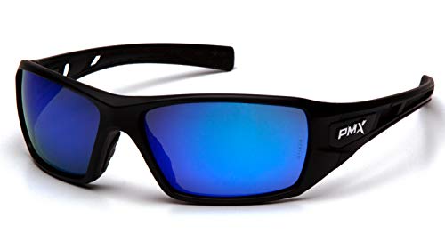 Pyramex Velar Full Frame Safety Glasses with Mirror Blue Lens Discount