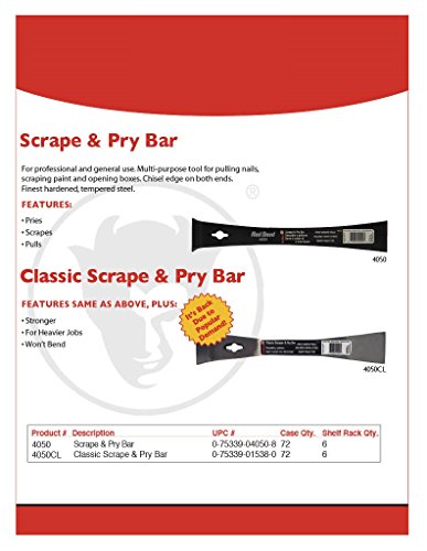 Red Devil 4050CL Classic Scrape & Pry bar Silver Online Sale