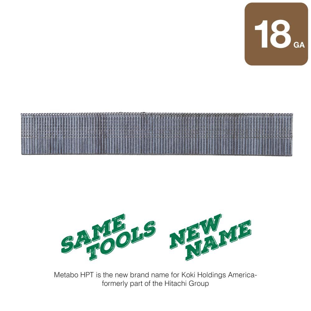 Metabo HPT Brad Nails | 1 In. x 18 Gauge | Electro Galvanized | 1,000 Count Online Sale