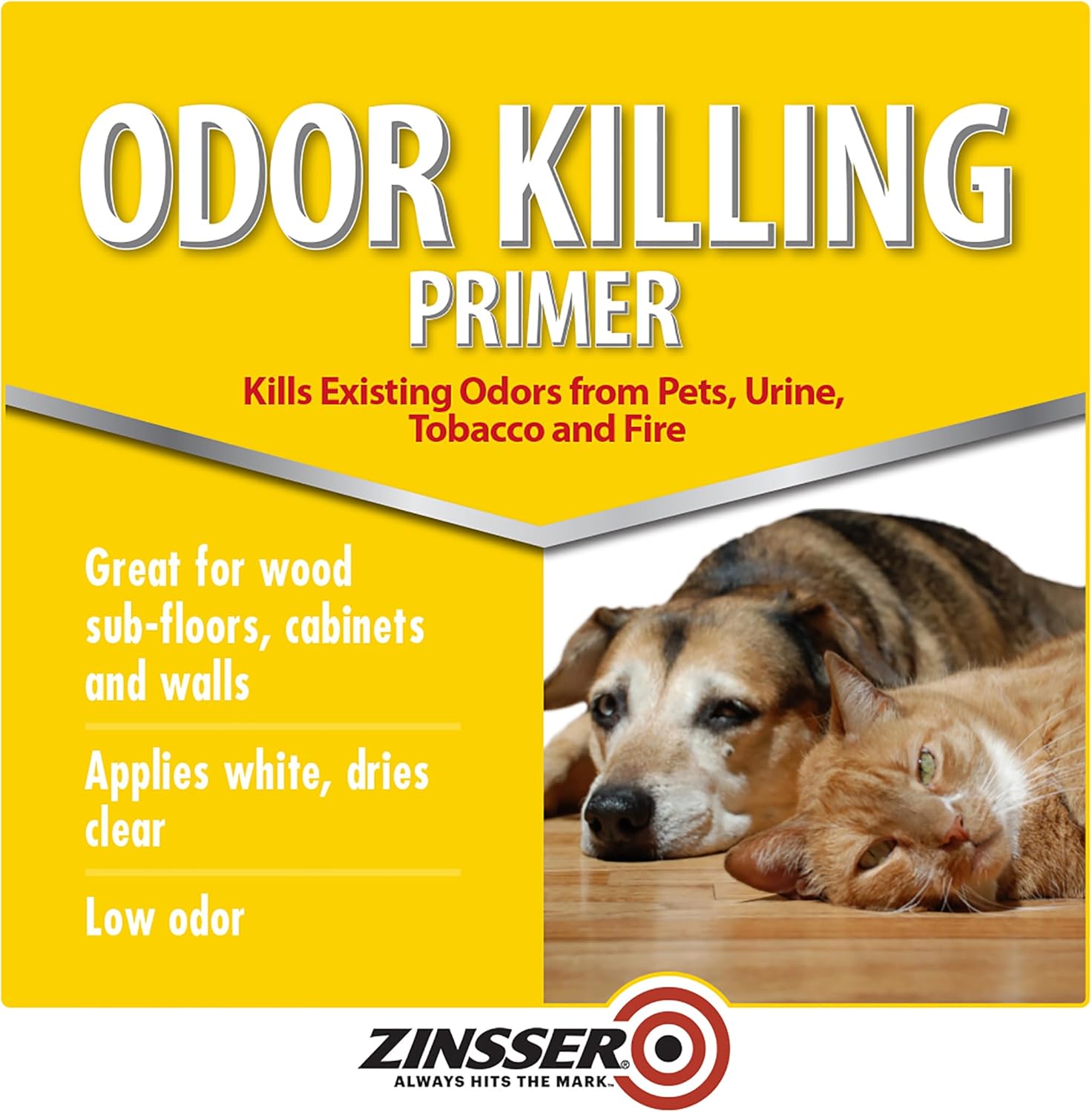 Rust-Oleum Zinsser Odor Killing Primer, White, Quart Supply