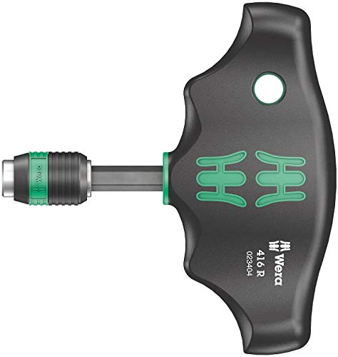 Wera Tools 416 R T-Handle Bitholding Screwdriver Rapidaptor, 1/4″ x 45 mm, 05023404001 Fashion