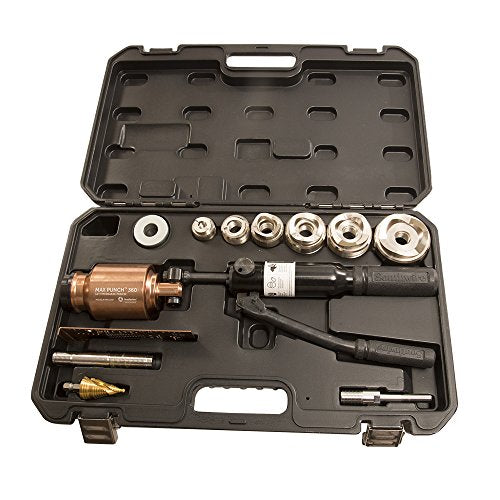 Southwire MP-XD Max Punch, Knockout Tool Used with Cordless Drill, Virtually Universal, Heavy Duty Cutting, Quick Accurate Knockouts on Sale