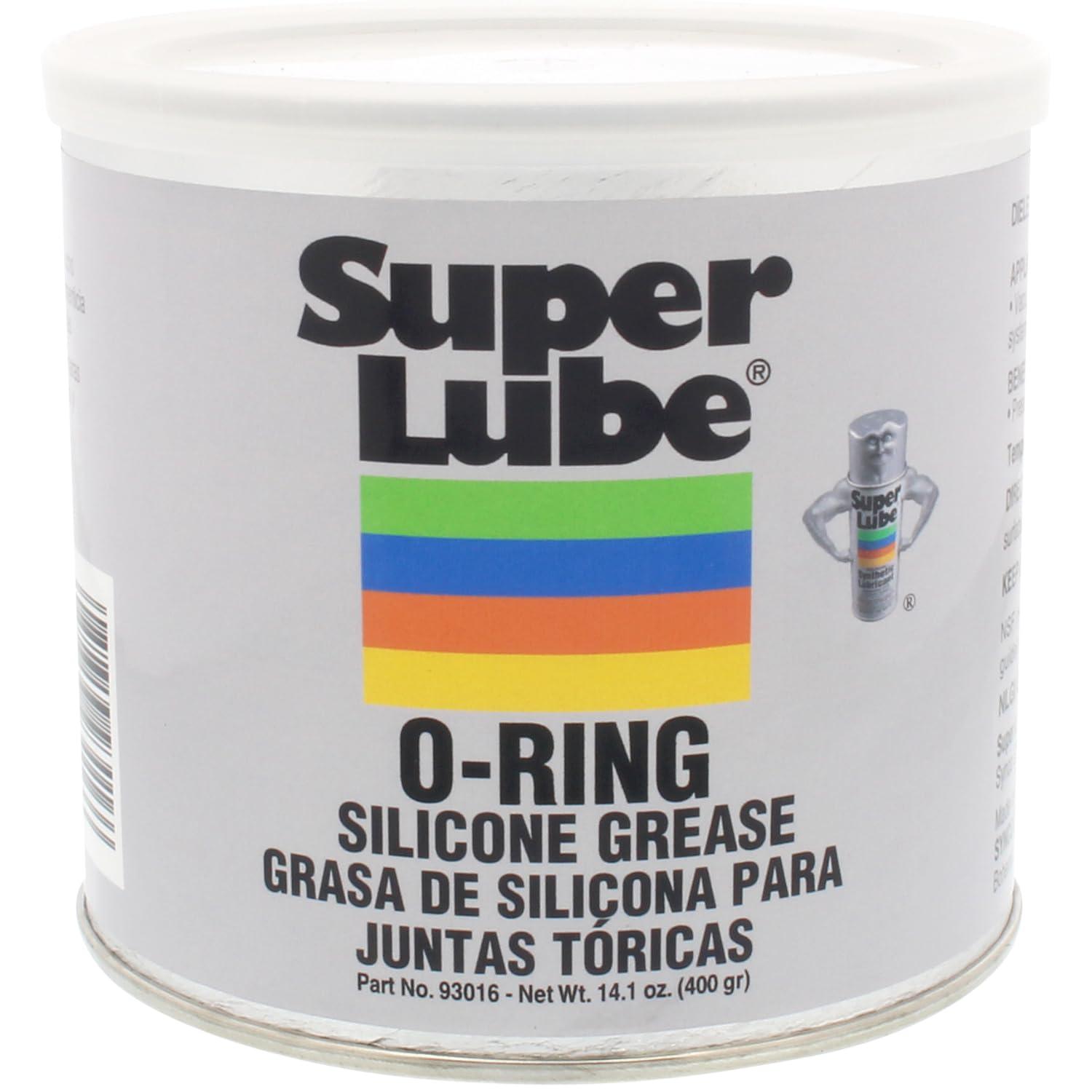 Super Lube Silicone O-Ring Grease Non-Curing Compound (Translucent White, 14.1oz/400g Canister) | NSF Certified Food Grade & Clean | Heat Stable Online Sale