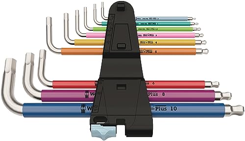 Wera Tools Metric Stainless 3950/9 Hex-Plus Multicolor 1 L-Key Set Online Sale