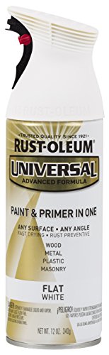 Rust-Oleum 247564 Universal All Surface Spray Paint, 12 oz, Flat White Fashion
